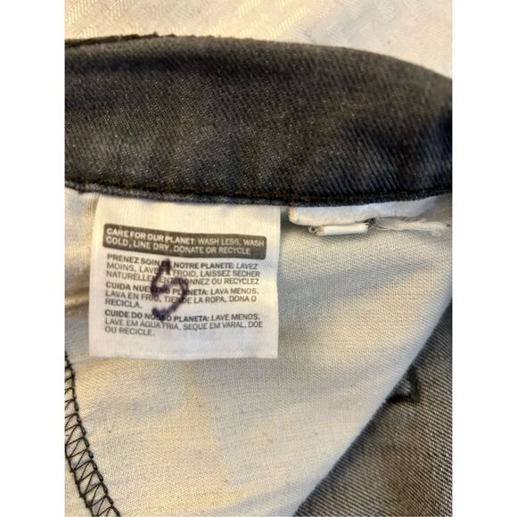 Levi’s 511 black gray denim jean shorts 36w red tag modify - Picture 5 of 7